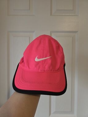Nike Featherlight Dri-Fit Pink Swoosh Athletic Cap